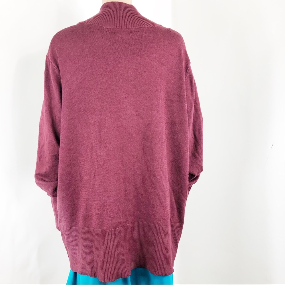Questions Red 3X Cardigan - Picture 5 of 8